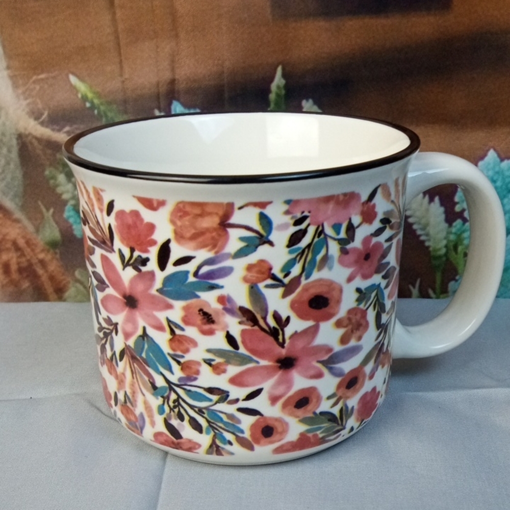 🏠 Spring Floral Ceramic Mug